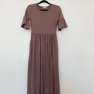 Reborn J Pink Maxi Dress, Size Small